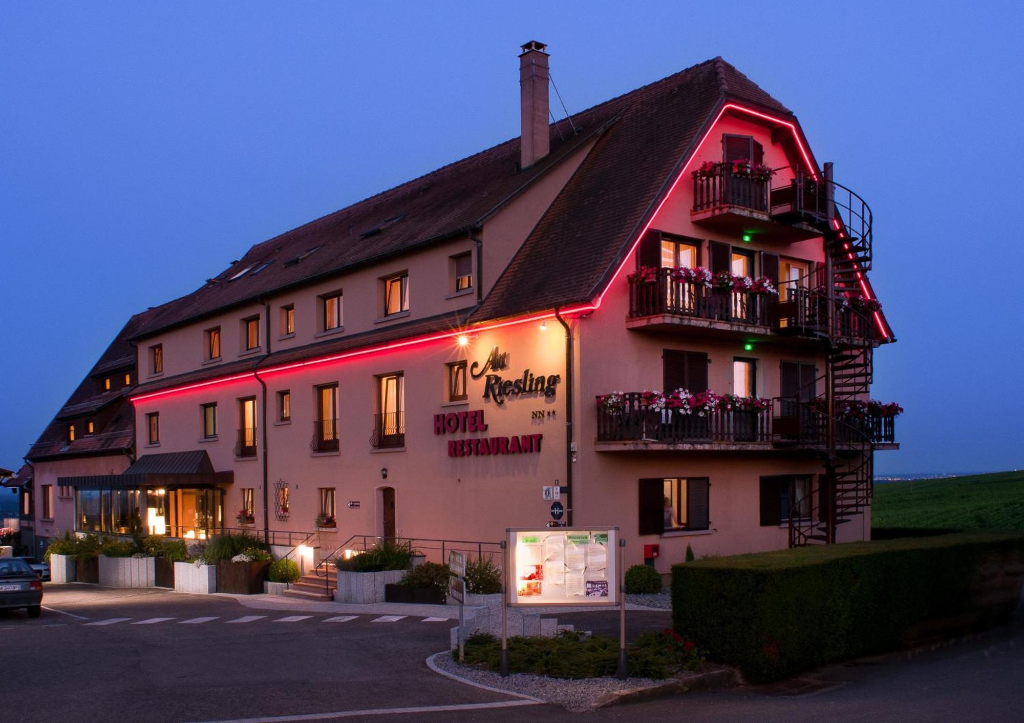 Hotel Restaurant Au Riesling 泽伦贝格 外观 照片